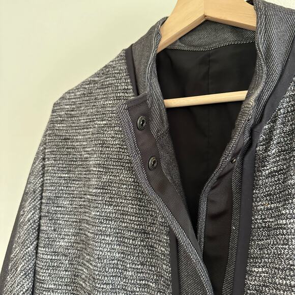 Lululemon Cocoon Car Coat in Black / Coco Pique Black / Shine Dot Black - Picture 8 of 11